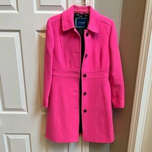 J Crew Beautiful Pink Winter Coat - Size 6P Worn Once